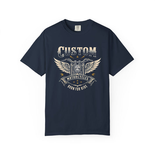 Custom Motorcycles T-shirt - Born to Ride Graphic Tee