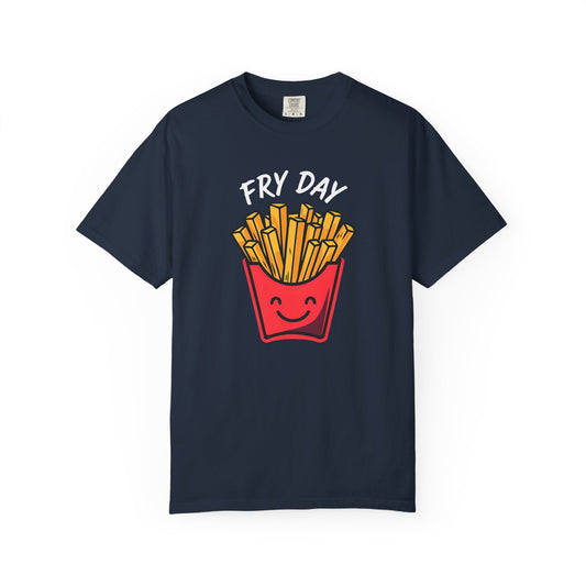 Funny Fry Day Unisex T-Shirt - Casual Foodie Tee for Cookouts & Parties
