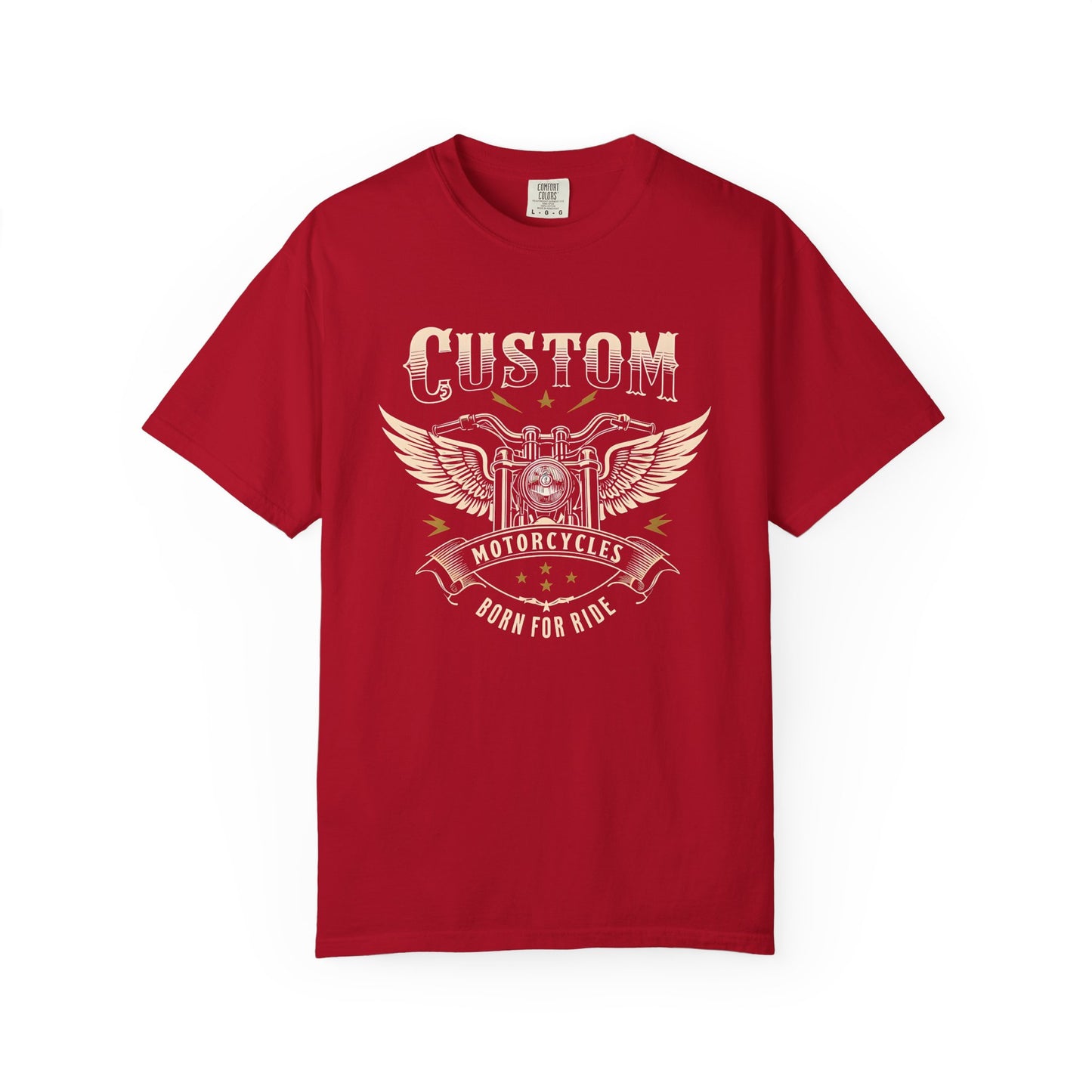 Custom Motorcycles T-shirt - Born to Ride Graphic Tee
